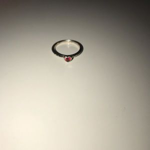 Pandora red heart ring